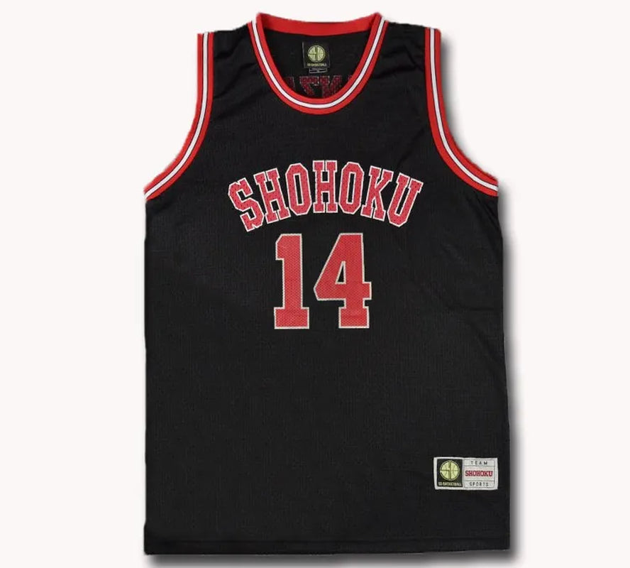Slam Dunk Shohoku High School No.10 Hanamichi Sakuragi Cosplay Top Vest SD Basketball Jersey