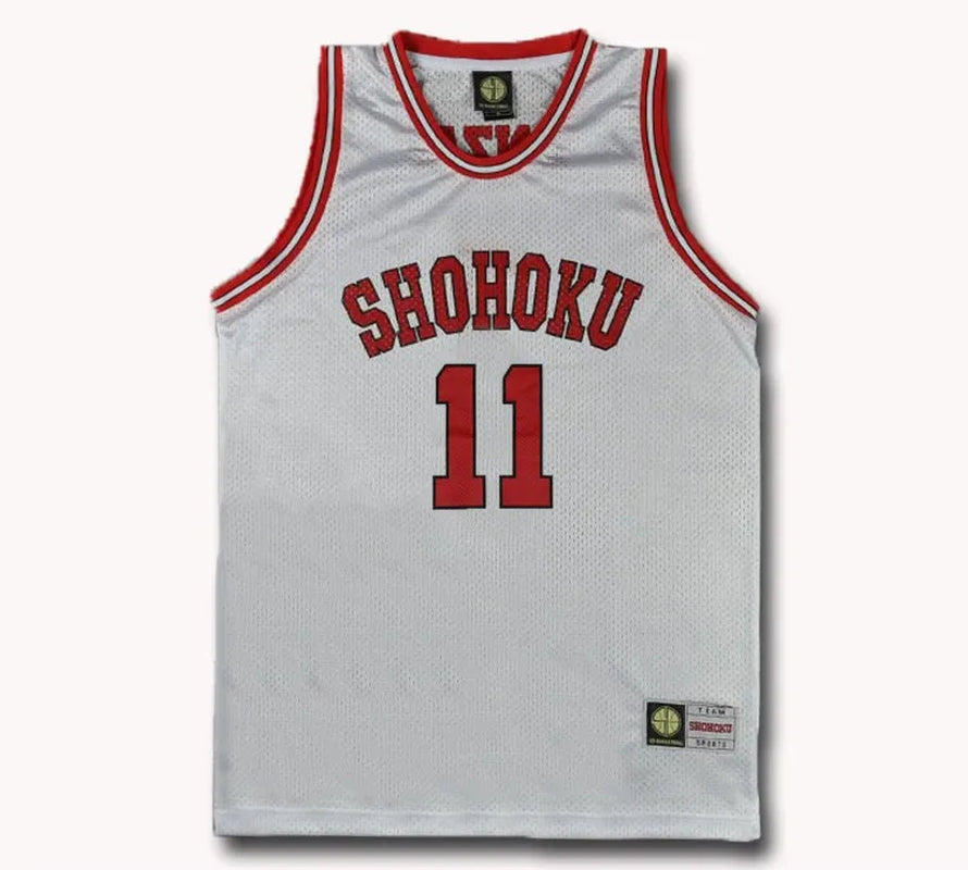 Slam Dunk Shohoku High School No.10 Hanamichi Sakuragi Cosplay Top Vest SD Basketball Jersey
