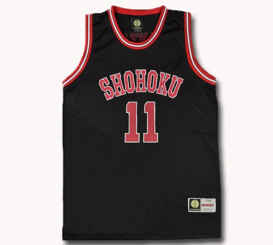 Slam Dunk Shohoku High School No.10 Hanamichi Sakuragi Cosplay Top Vest SD Basketball Jersey