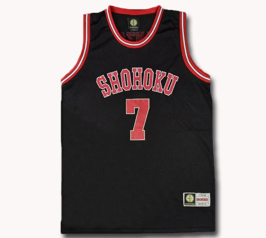 Slam Dunk Shohoku High School No.10 Hanamichi Sakuragi Cosplay Top Vest SD Basketball Jersey